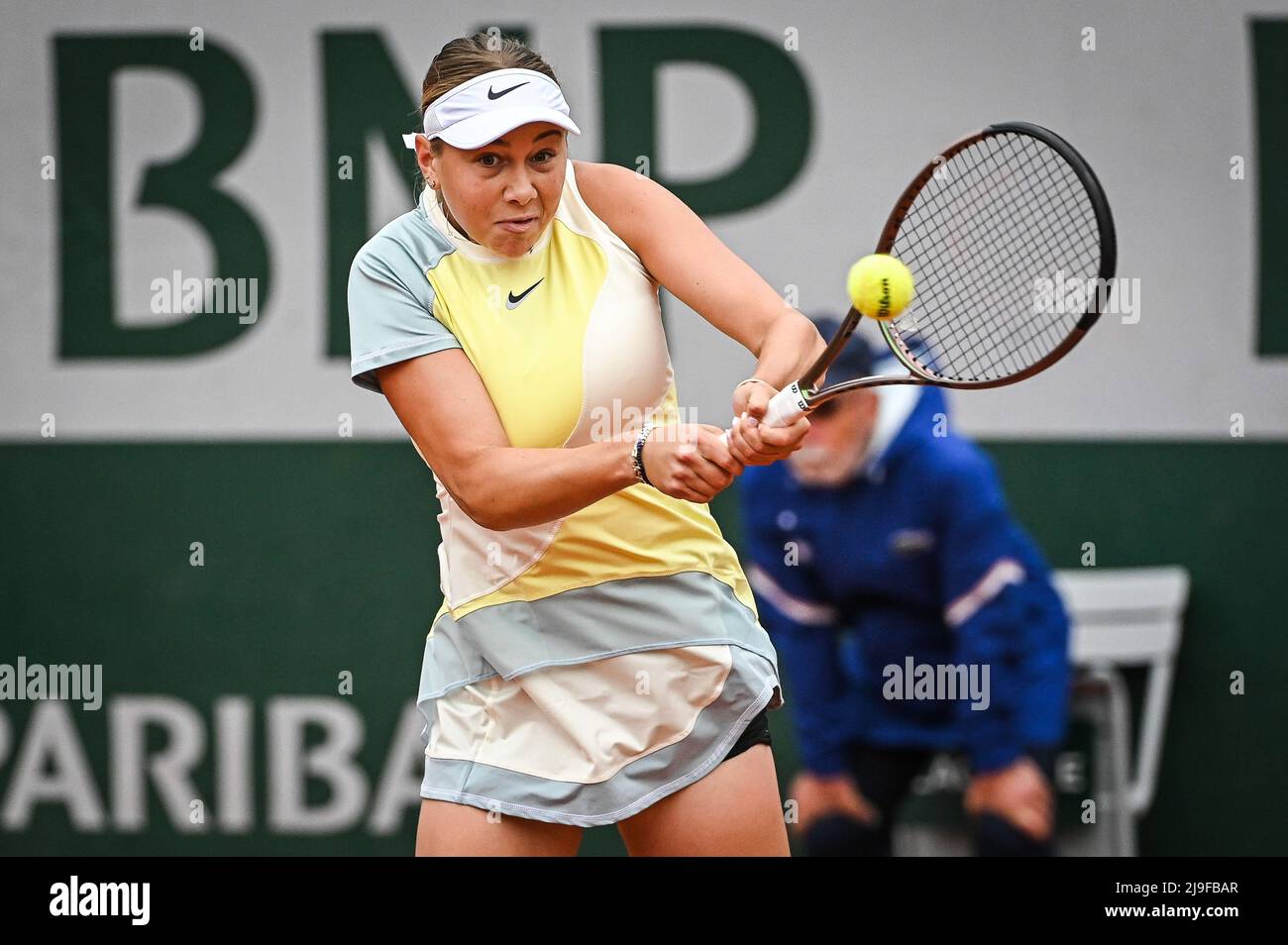 Balle De Tennis Signée Par Amanda Anisimova – Roland Garros Paris 2022 – Autographe Original