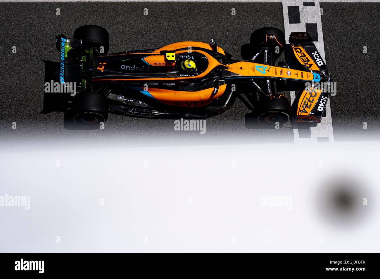 Barcelona, Spain. 20th May, 2022. Lando Norris of Great Britain drives his McLaren MCL36 during practice ahead of the F1 Grand Prix of Spain at Circuit de Barcelona-Catalunya on May 20, 2022 in Barcelona, Spain. Foto: Siu Wu. Credit: dpa/Alamy Live News Stock Photo