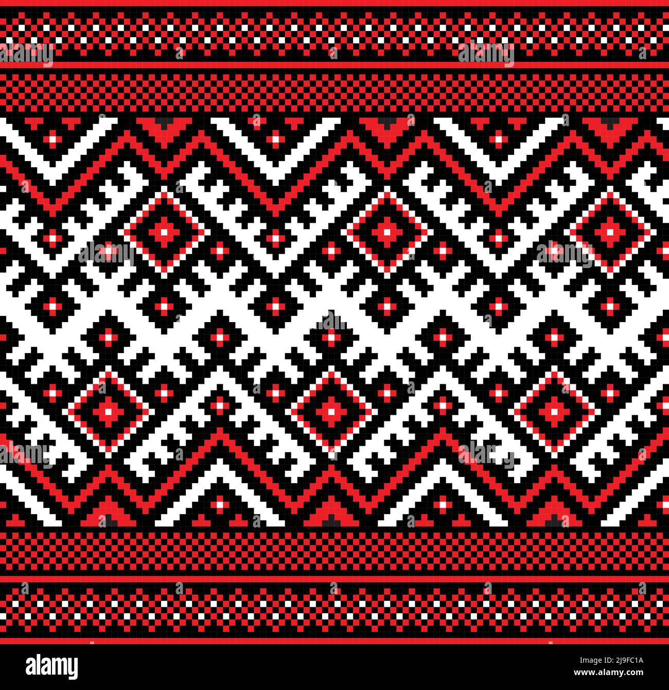 Famous Ukrainian folk seamless pattern design. Ethnic tradininal ...