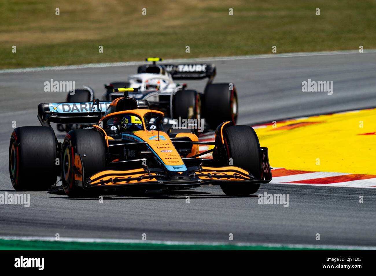 Barcelona, Spain. 22nd May, 2022. Lando Norris of Great Britain drives his McLaren MCL36 during the F1 Grand Prix of Spain at Circuit de Barcelona-Catalunya on May 22, 2022 in Barcelona, Spain. Foto: Siu Wu. Credit: dpa/Alamy Live News Stock Photo