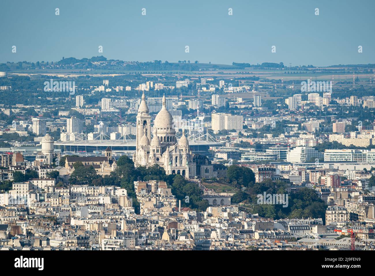 Sacre Coeur Basilica close-up, Paris, France Stock Photo