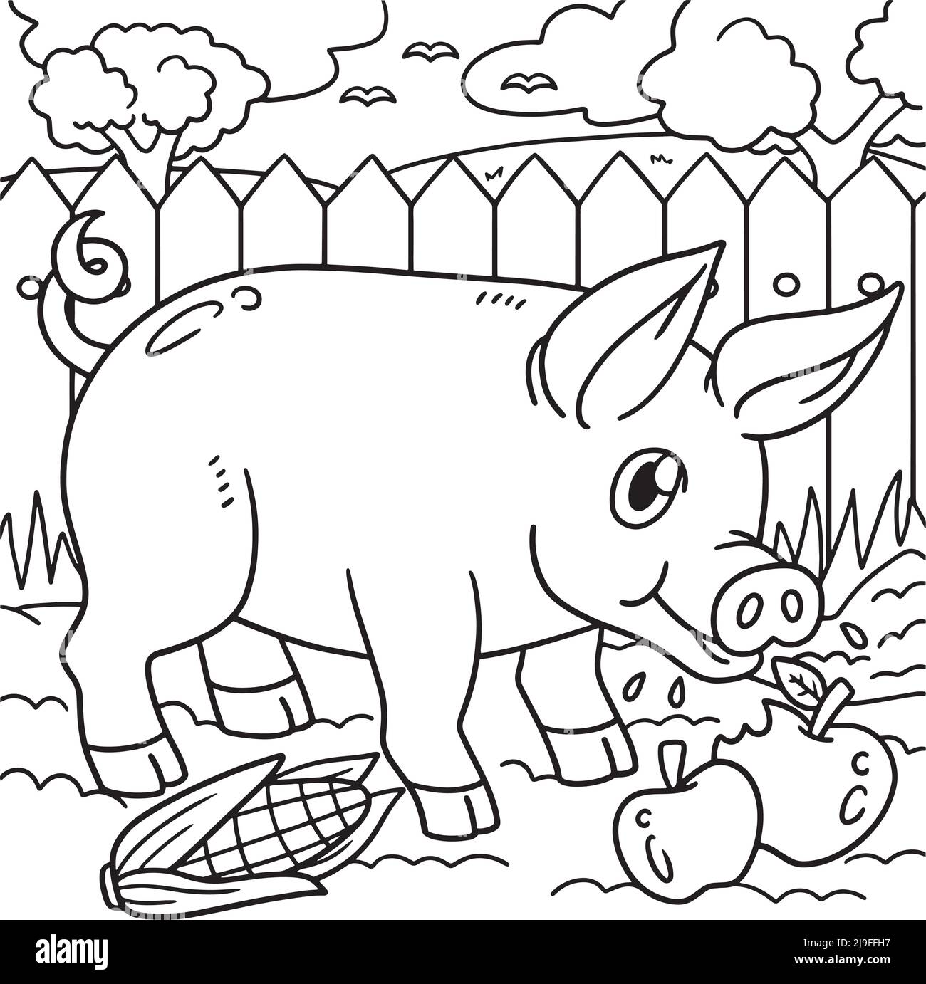 pig-coloring-fun-hi-res-stock-photography-and-images-alamy