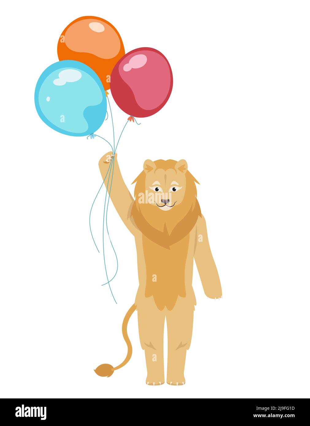 Lion with balloon hi-res stock photography and images - Alamy