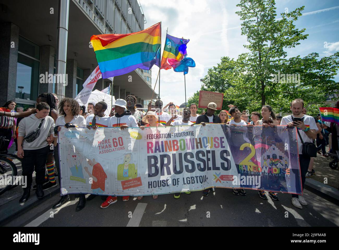 Belgian Pride Brussels 2022 Stock Photo