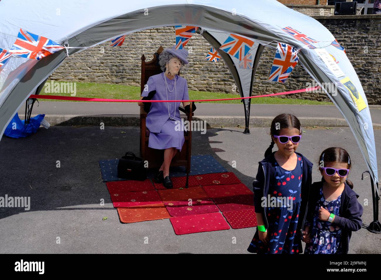 Queens jubilee celebrations in a local primary school Stock Photo
