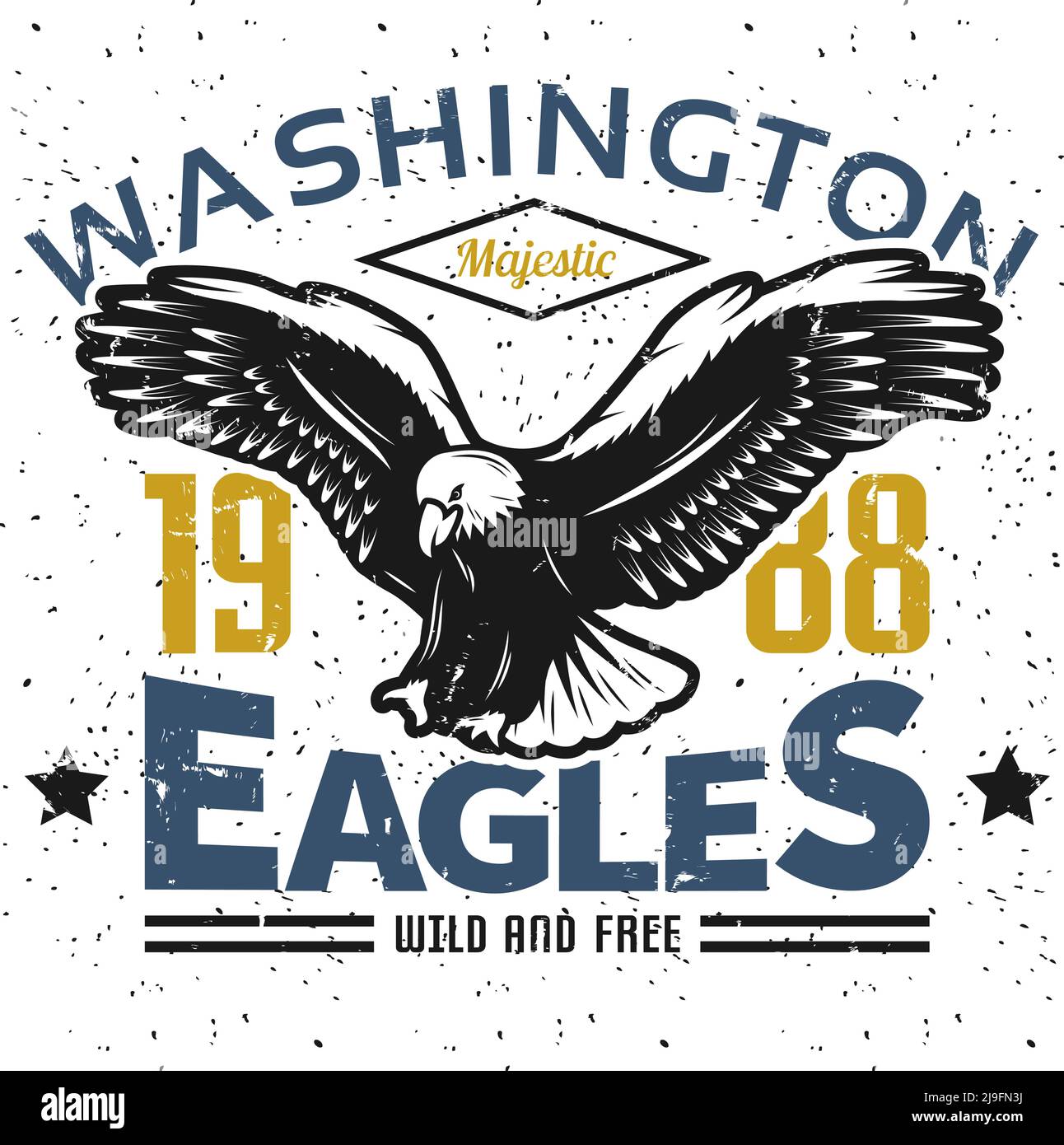 Vintage american eagle logo template 