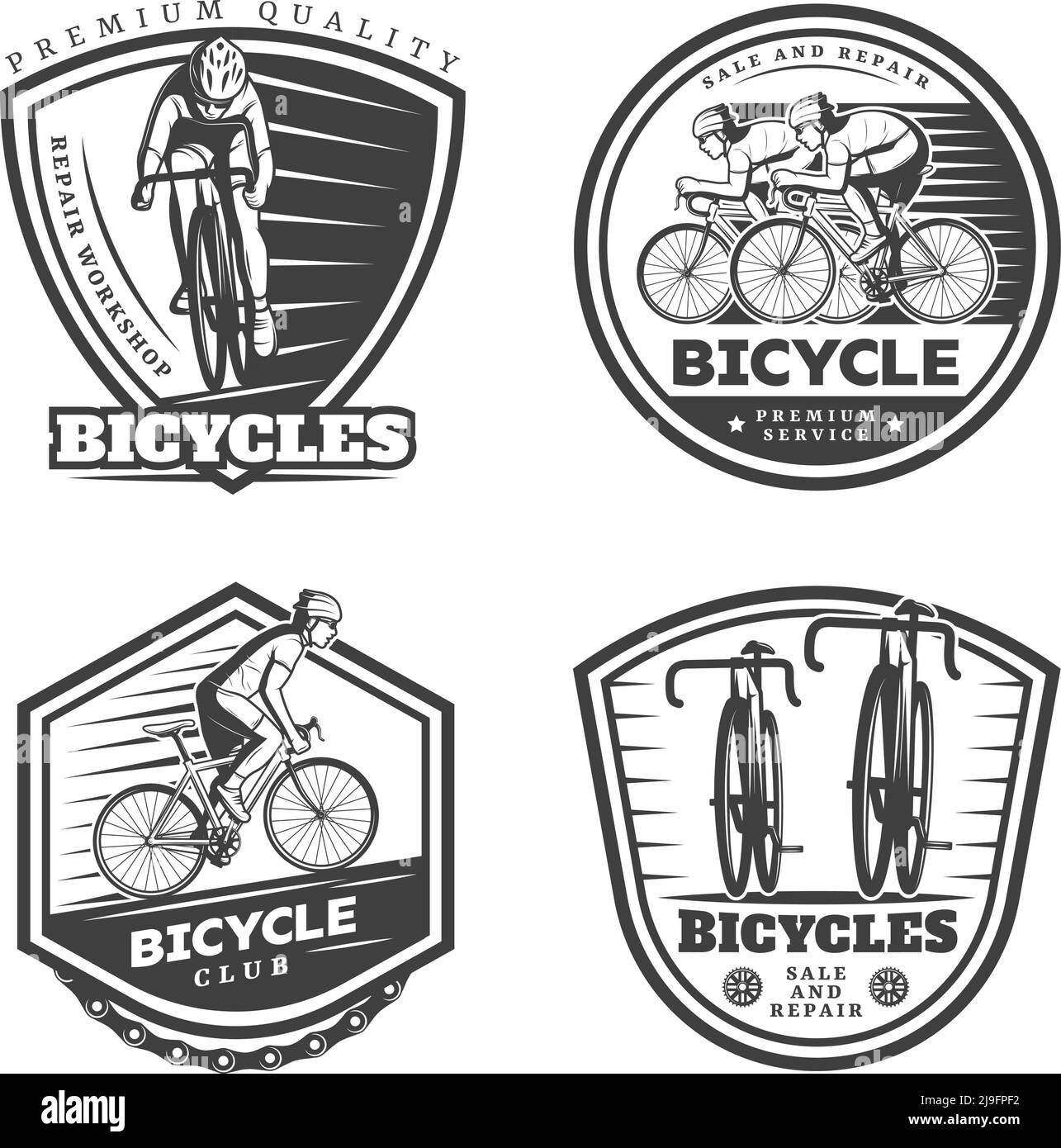 Vintage cyclists race Stock Vector Images - Alamy