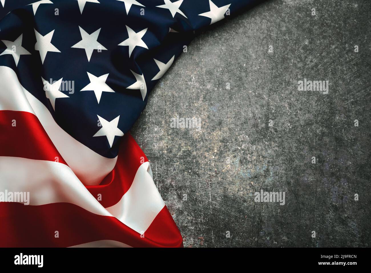 Happy Independence day July 4th. American flag with space for text over grunge background. Celebrating Independence Day concept Stock Photo