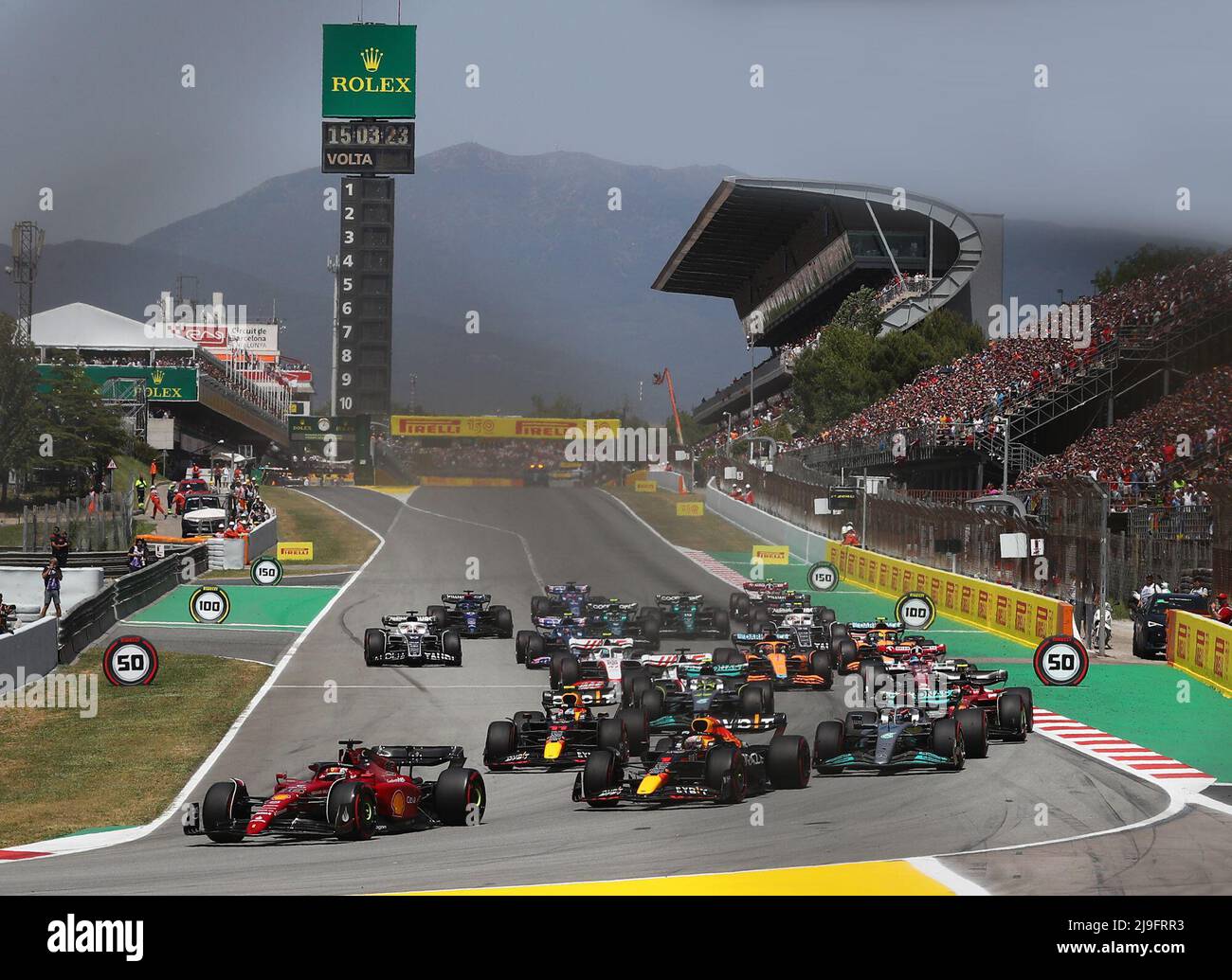 Circuit de BarcelonaCatalunya, Barcelona, Spain, May 22, 2022, RACE START during FORMULA 1 Circuit de BarcelonaCatalunya, Barcelona, Spain, May 22, 2022, RACE START during FORMULA 1