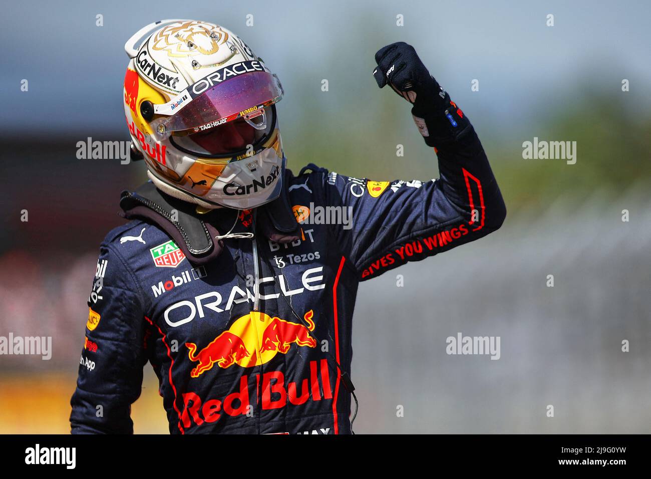 Max Verstappen of Holland and team Red Bull, the winner during F1 Spanish Grand Prix in Barcelona, Spain on May 22, 2022. Photo by Giuliano Bevilacqua/ABACAPRESS.COM Stock Photo