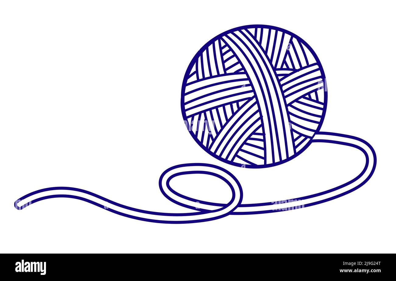 Vector flat illustration for children coloring in a doodle style. Ball ...