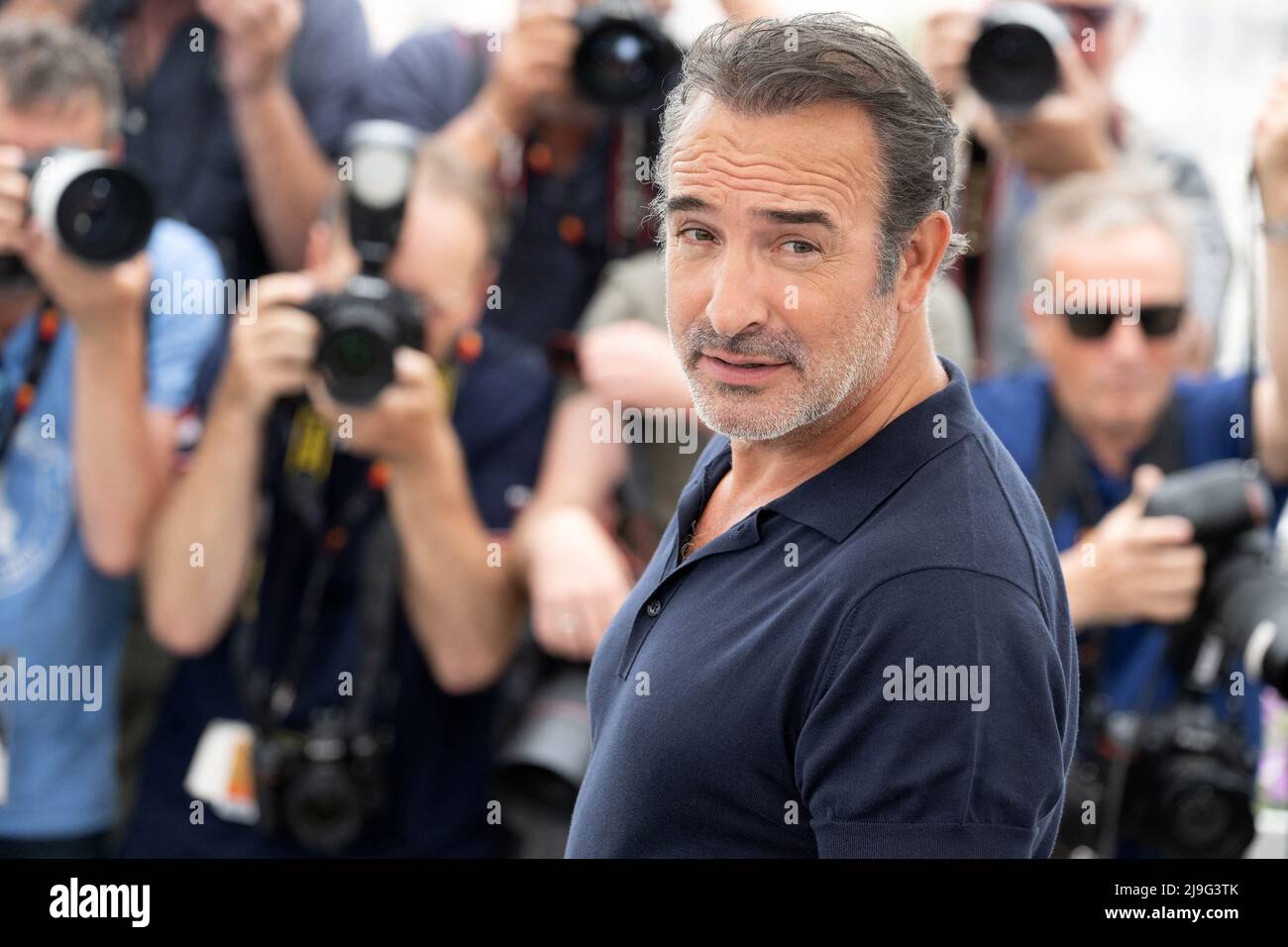 Cannes, France. 21st May, 2022. Jean Dujardin attends the photocall for