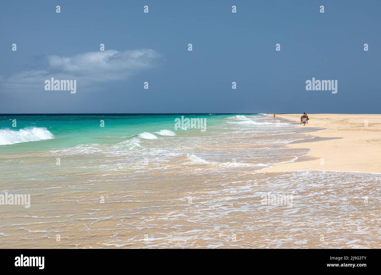 Cabo verde or Cape Verde Island or Green Cape Santa Maria pontoon