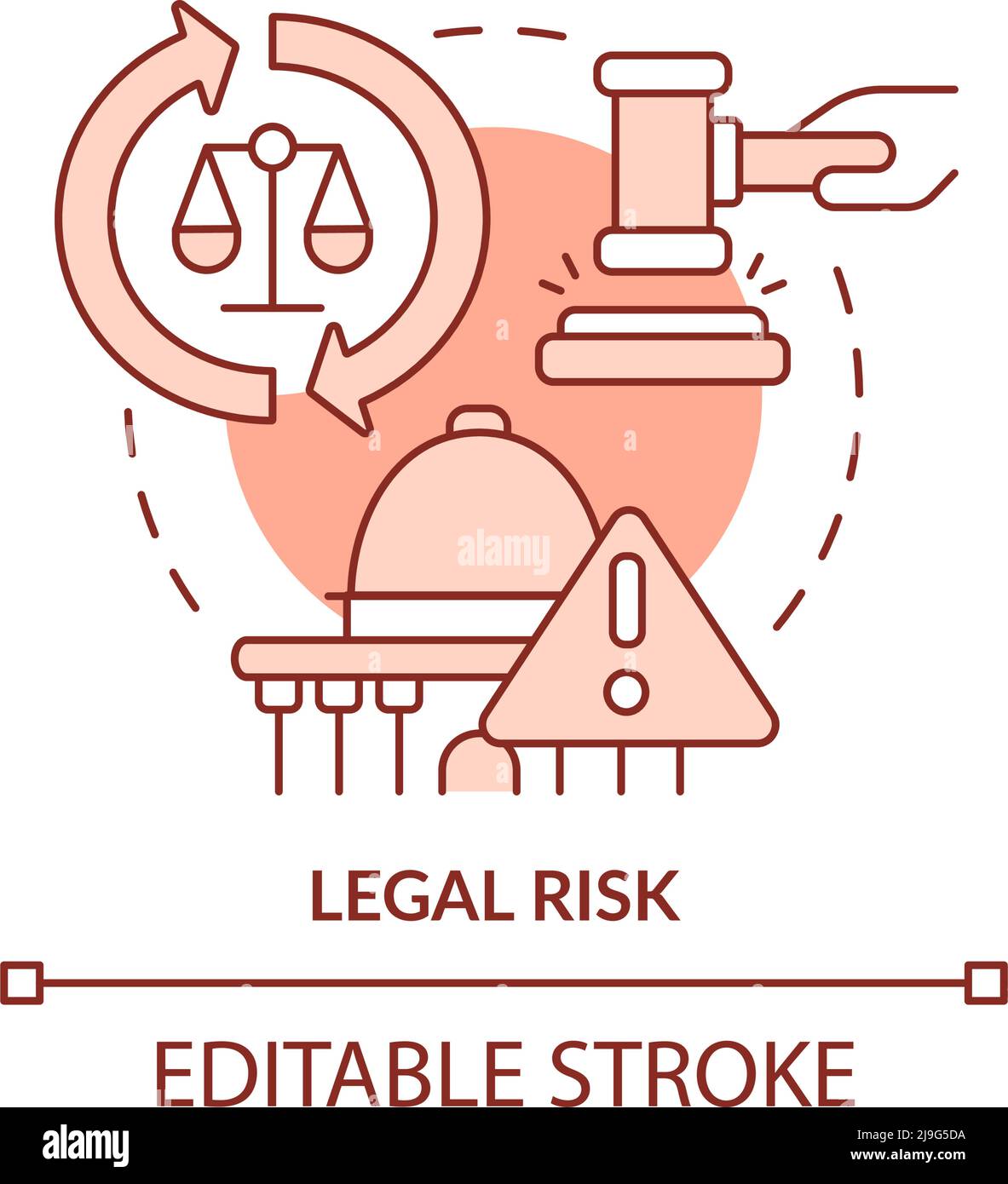 Legal risk terracotta concept icon Stock Vector Image & Art - Alamy