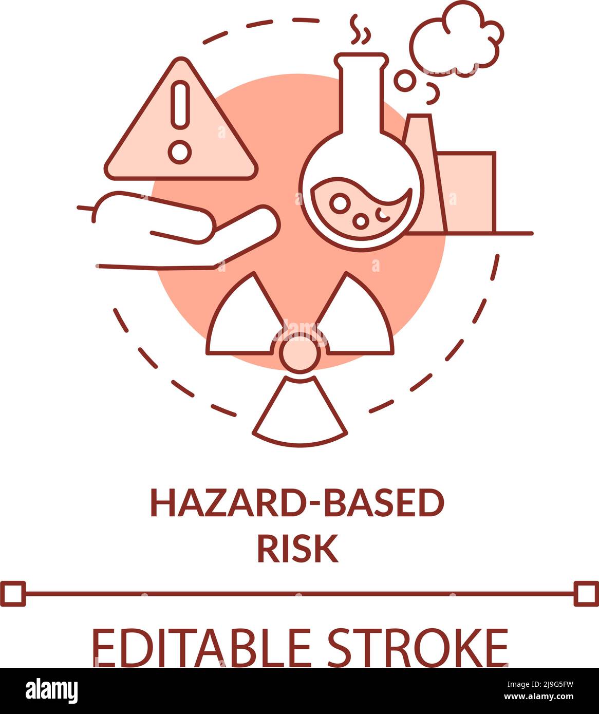 Hazard-based risk terracotta concept icon Stock Vector Image & Art - Alamy