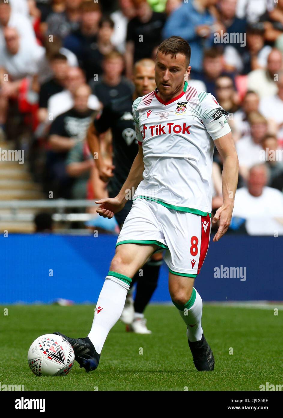 Buildbase LONDON, ENGLAND - MAY 22: Wrexham's Luke Young during The Buildbase FA ...