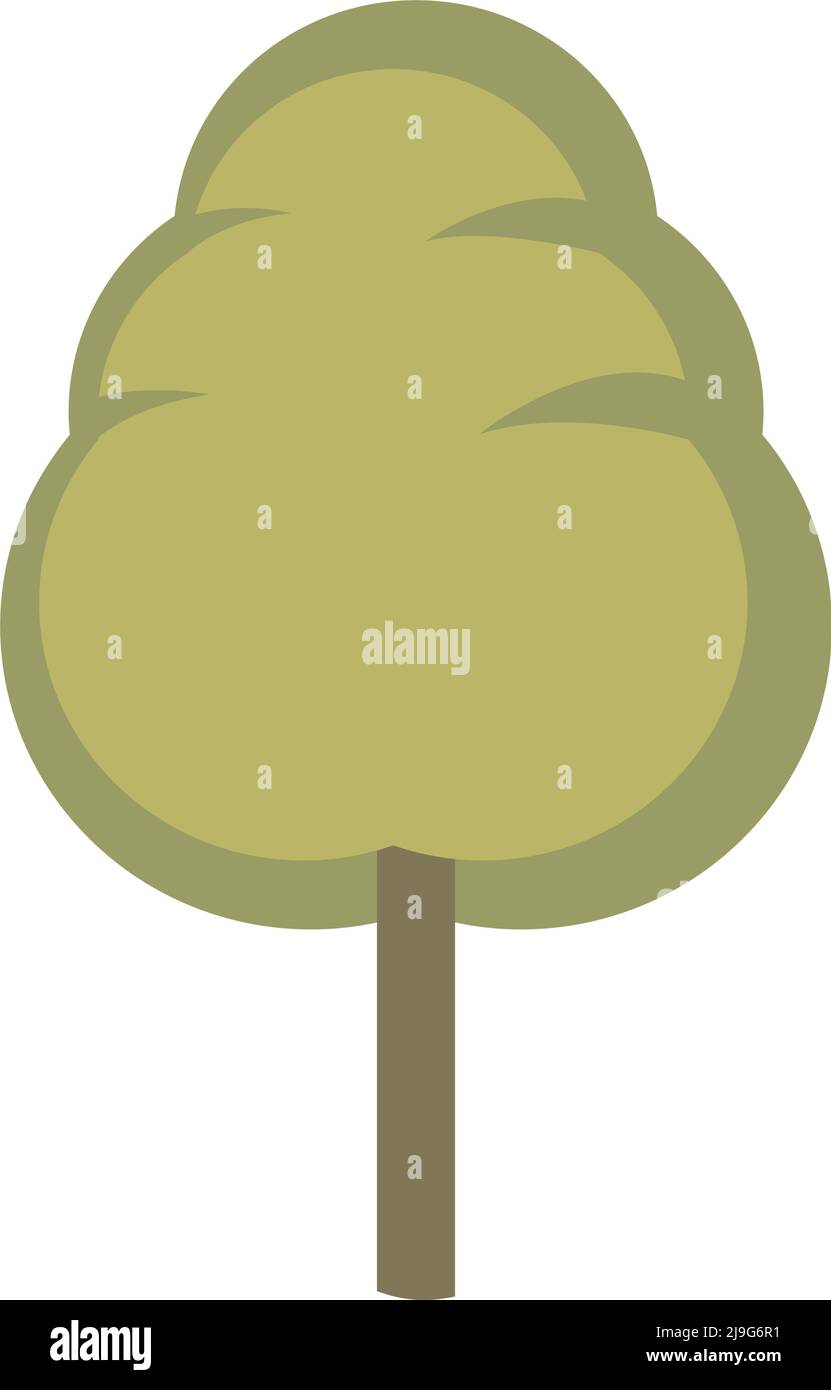 green tree plant nature icon Stock Vector Image & Art - Alamy