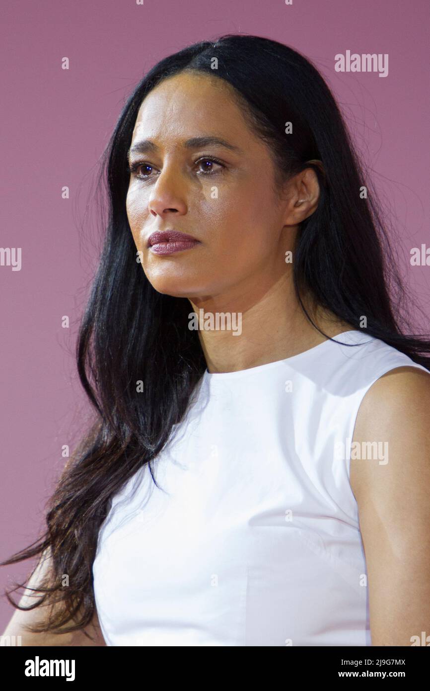 Turin, Italy. 22nd May 2022. Journalist Rula Jebreal is guest of 2022 Torino Book Fair. Credit: Marco Destefanis/Alamy Live News Stock Photo