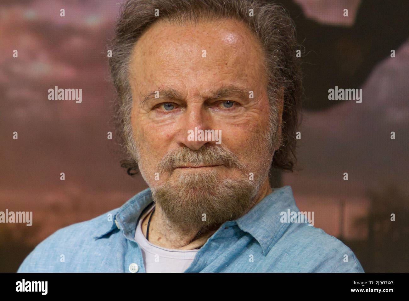 Turin, Italy. 22nd May 2022. Italian actor Franco Nero is guest of 2022 Torino Book Fair. Credit: Marco Destefanis/Alamy Live News Stock Photo