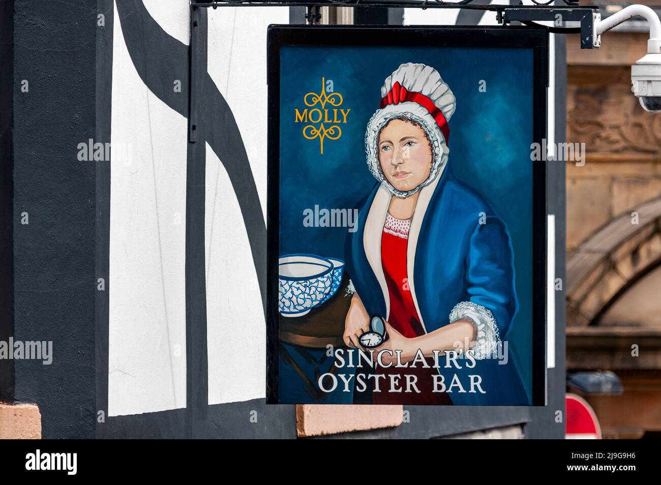 Historic British Pub, Sinclair's Oyster Bar Stock Photo