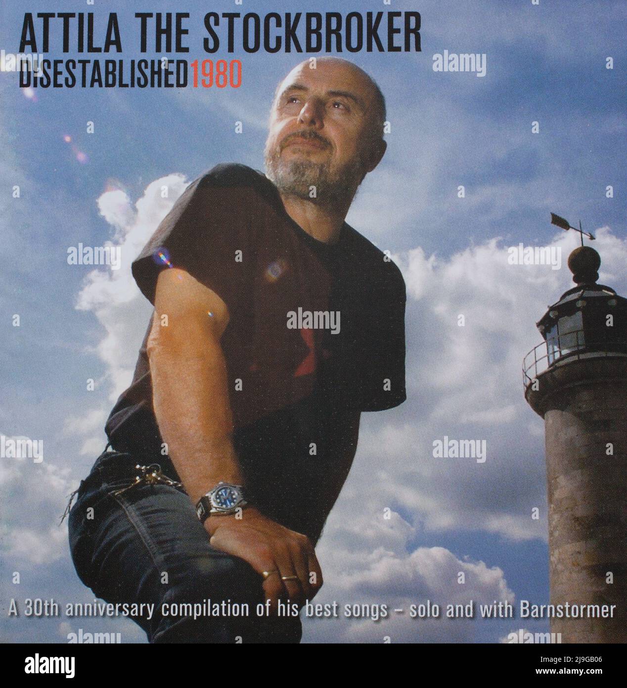 The music CD album, Disestablished by Attila the Stockbroker Stock Photo