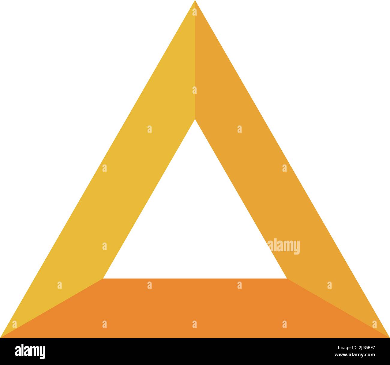 Stylish orange triangle icon. Editable vector Stock Vector Image & Art Alamy