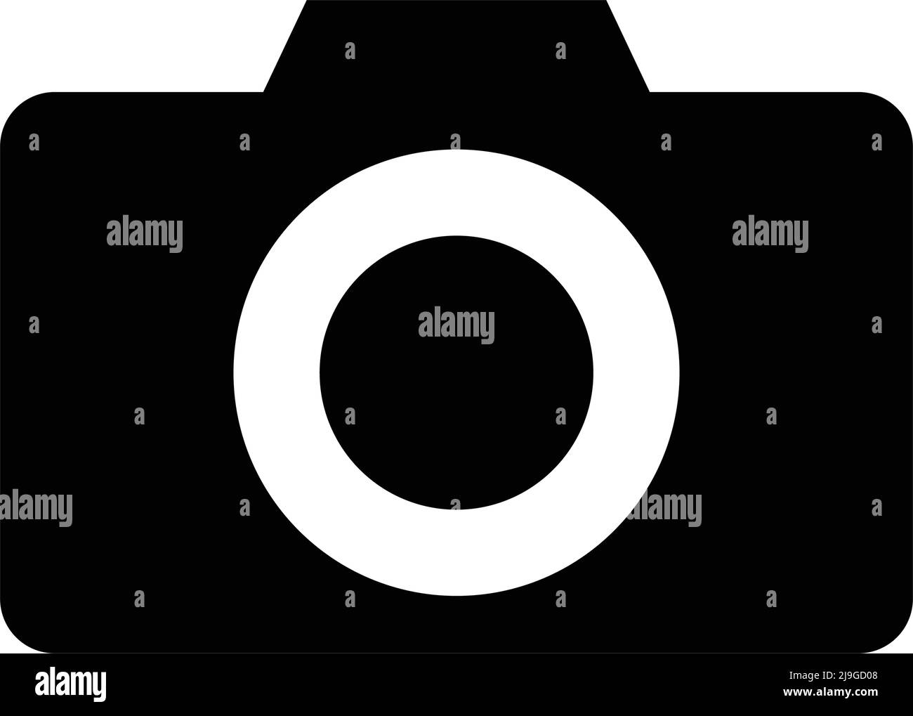 A simple camera. Vector icons for shooting and recording. Editable vector. Stock Vector