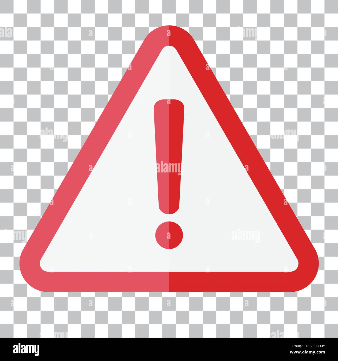 An exclamation mark icon indicating a red warning or danger. Editable