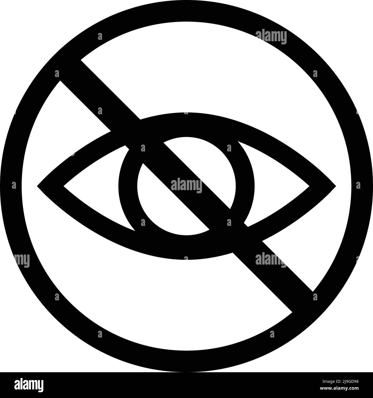 Human eye icon. Vector. Simple illustration inc black. Editable vector. Stock Vector