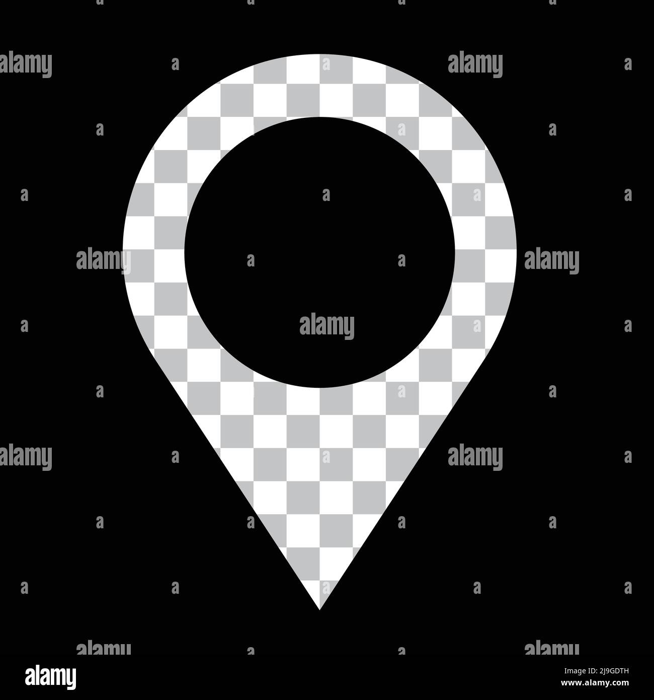 Map pin icon with transparent background. Editable vector Stock Vector ...