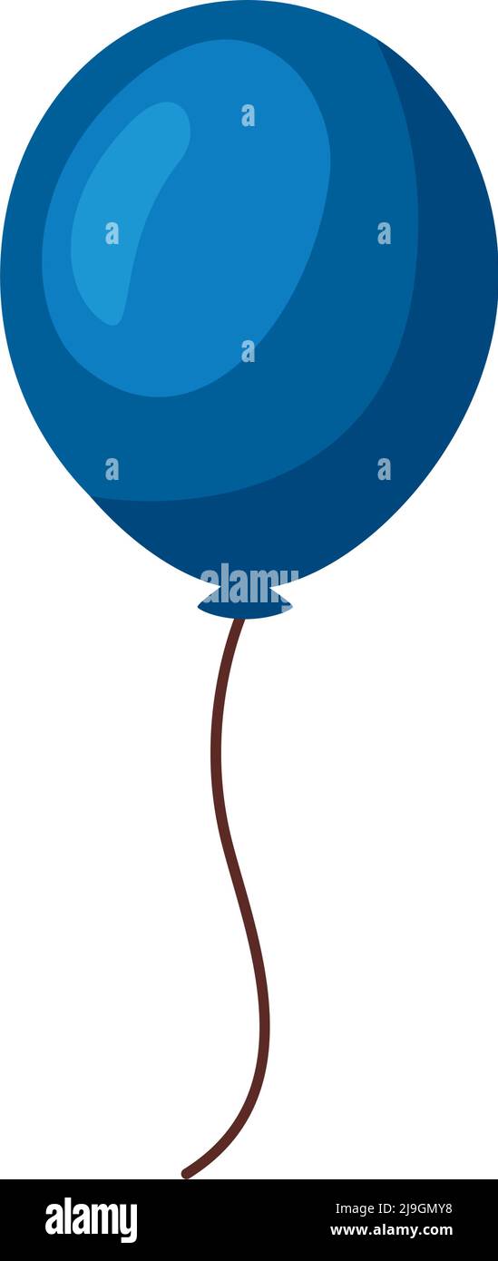 blue balloon helium floating icon Stock Vector Image & Art - Alamy