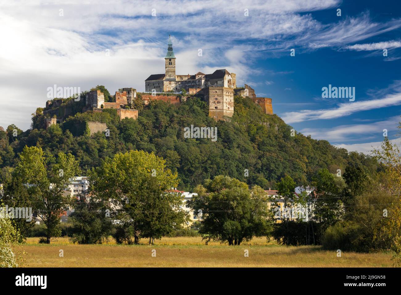 Gussing castle, Southern Burgenland, Austria Stock Photo