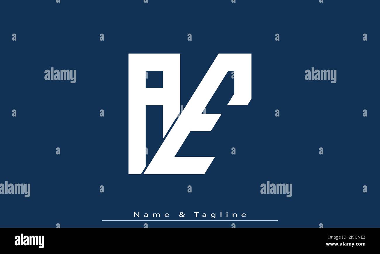 Alphabet letters Initials Monogram logo AE , EA Stock Vector