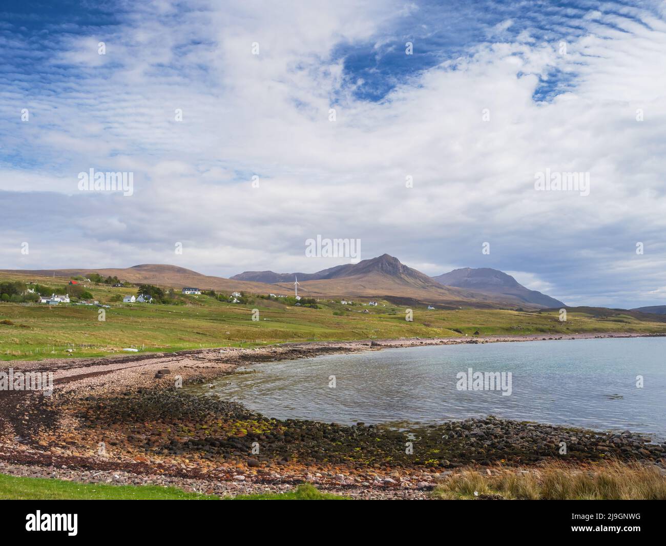 Achiltibuie village in Ross and Cromarty, Highland, Scotland Stock Photo