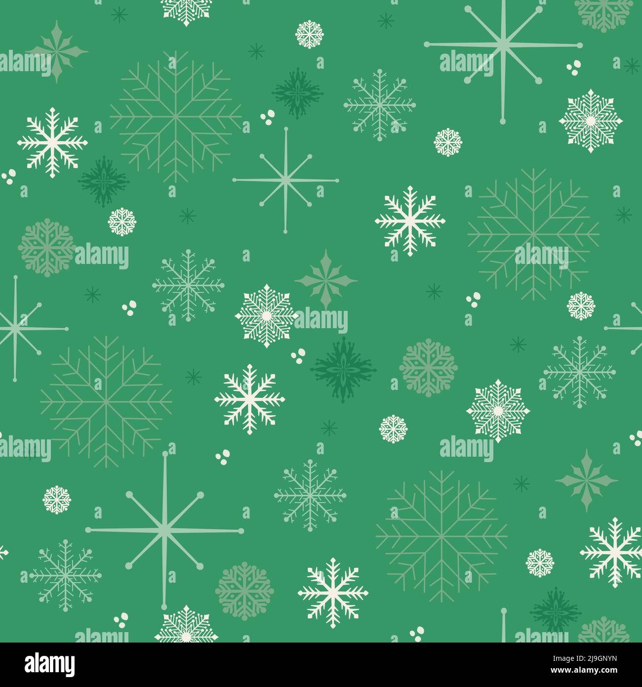 Seamless pattern with snowflakes on blue background for packaging and ...