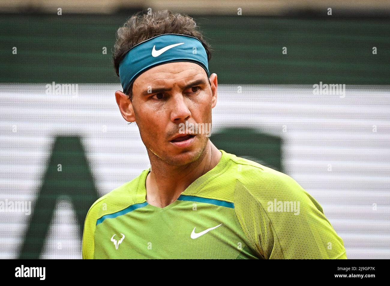 Rafael NADAL of Spain during the Day two of RolandGarros 2022, French