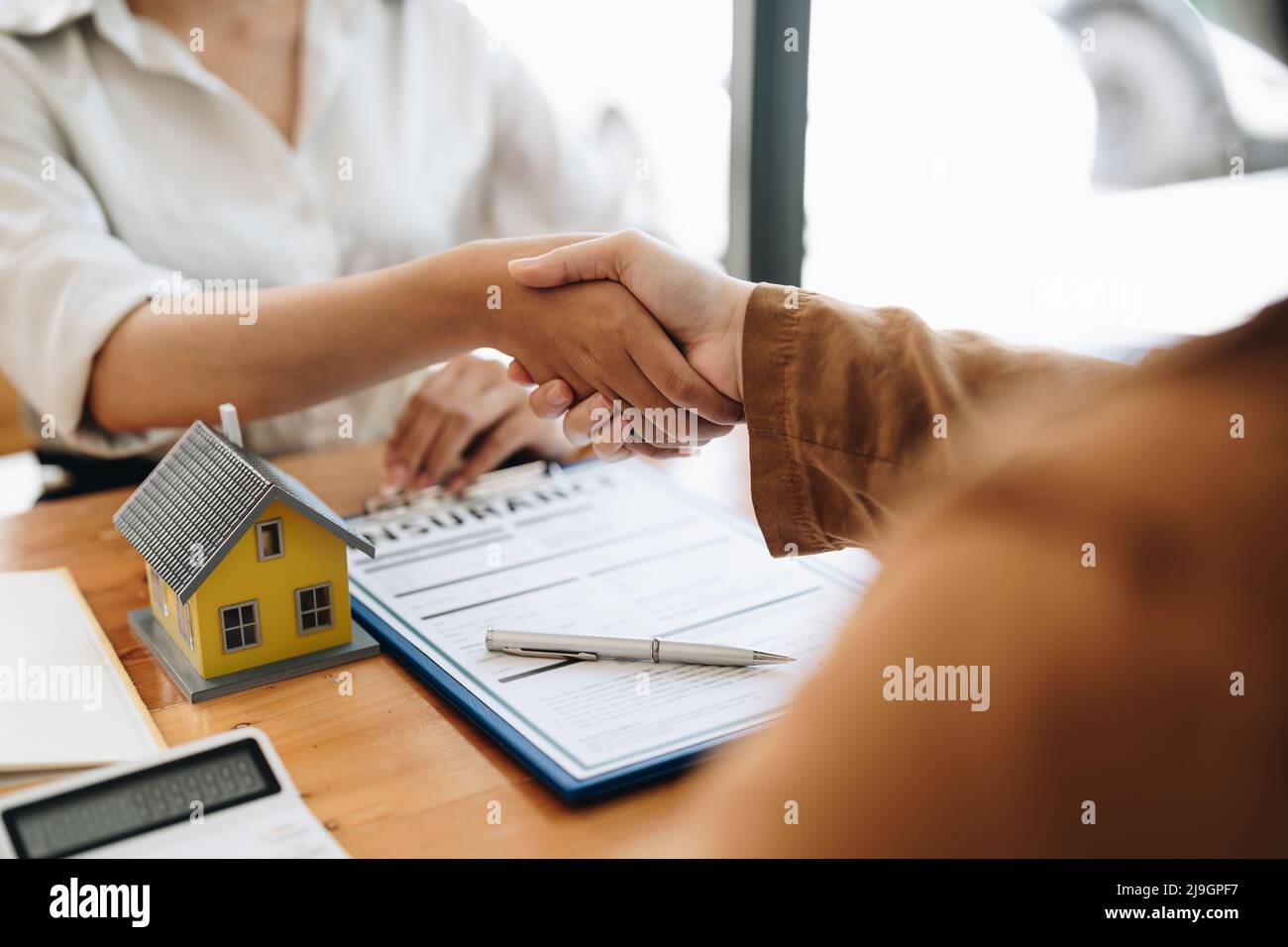 Successful agreement , estate,home buying contract concept, buyer