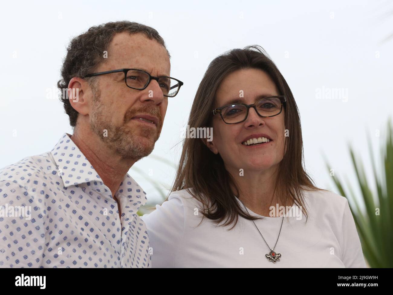 Cannes, France. 23rd May, 2022. Director Ethan Coen and Tricia Cooke at ...