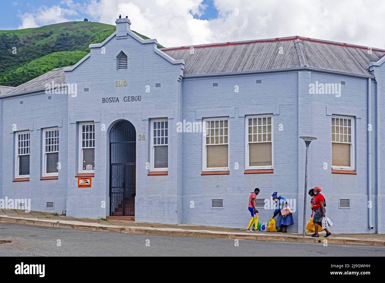 Bosua Gebou, colonial building in the town Barberton, Ehlanzeni, Mpumalanga province, South Africa Stock Photo