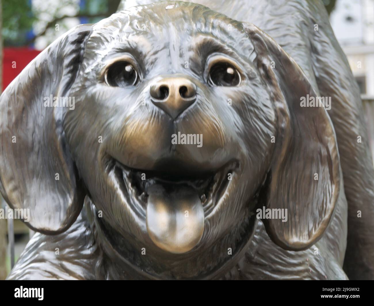 Clifford sculpture in Leicester Square, London as part of the Scenes in the Square trail. Stock Photo