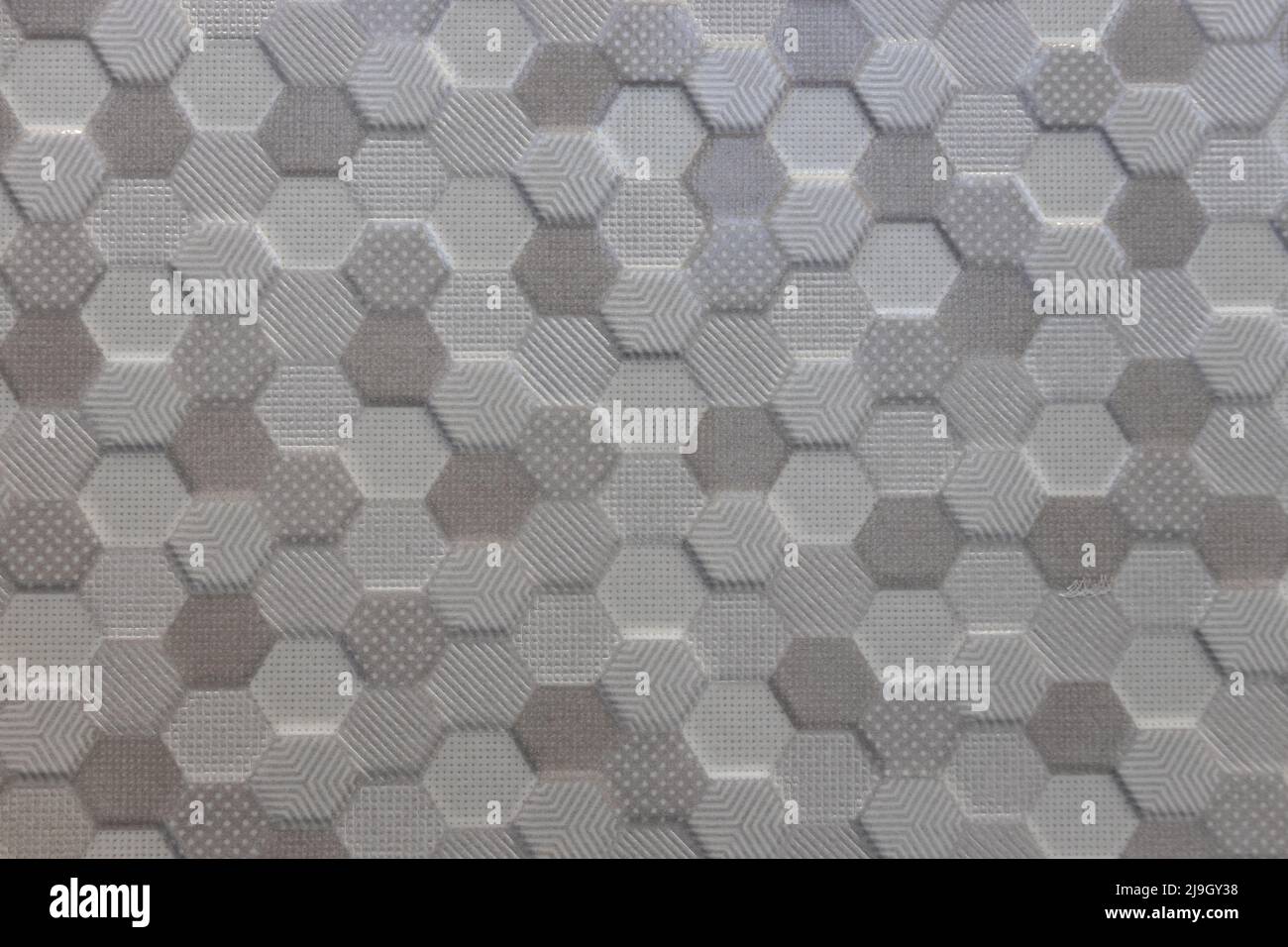 Wall background with modern 3d repeat pattern and textures Stock Photo