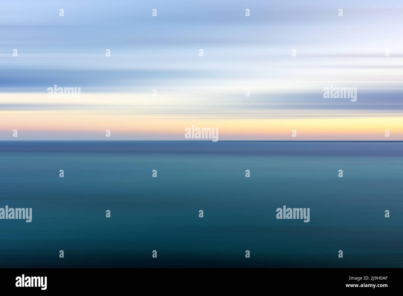 Motion blur sunset background with copy space Stock Photo