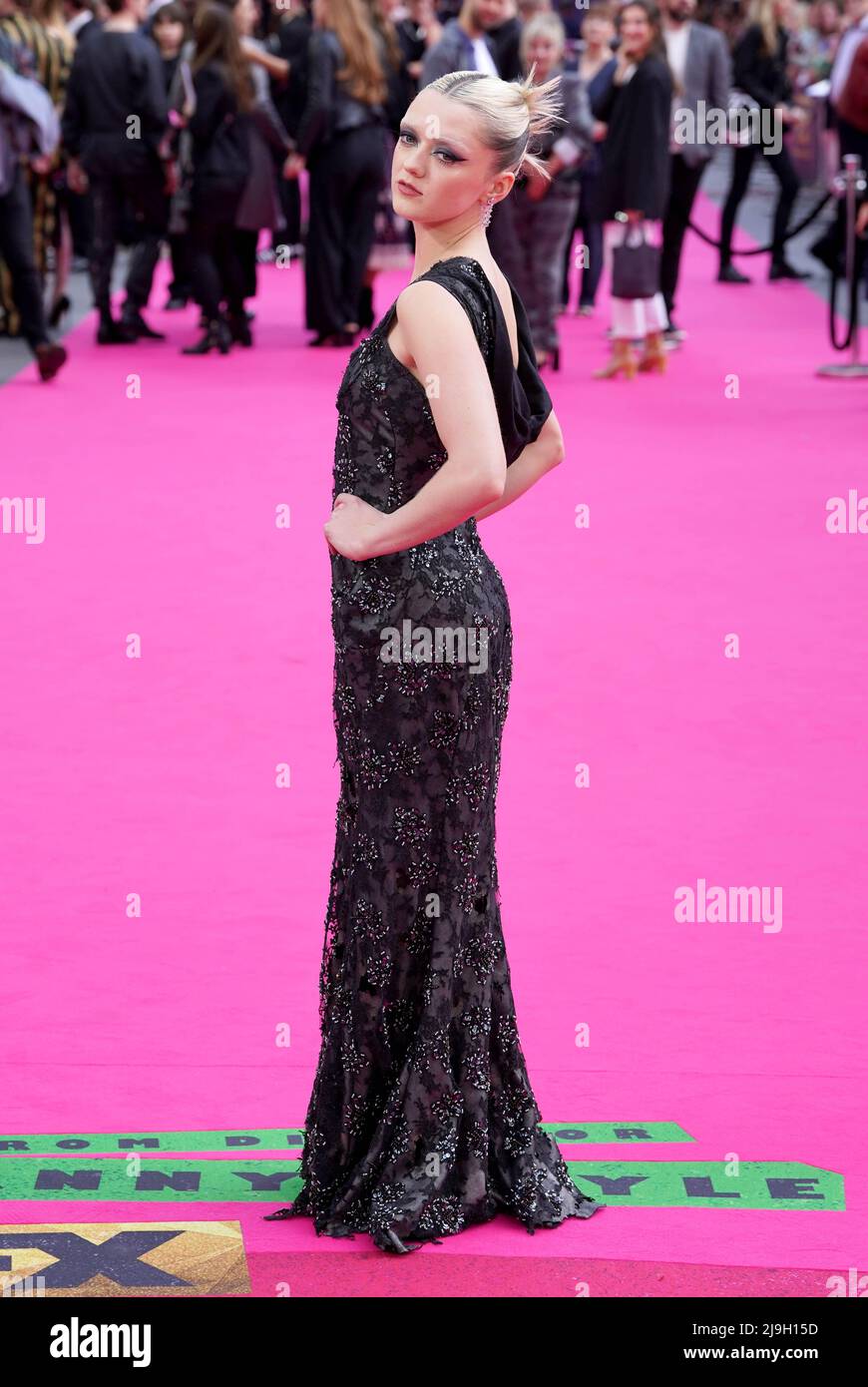 Maisie Williams arriving for the premiere of Pistol, at the Odeon Luxe, Leicester Square, London. Picture date: Monday May 23, 2022. Stock Photo