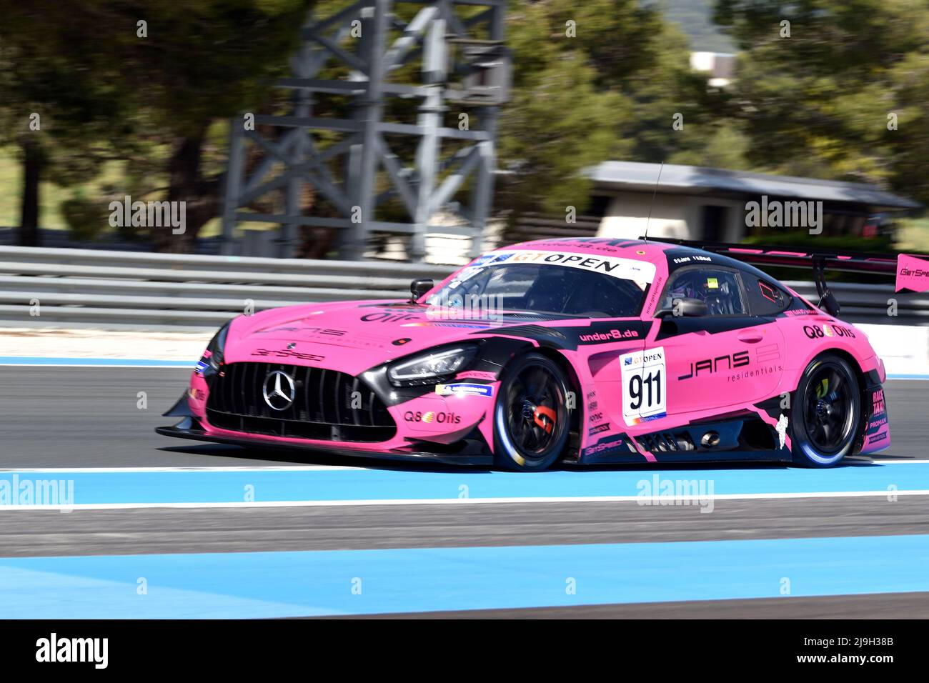 International GT Open 2022 at Paul Ricard circuit (France) - Mercedes AMG GT3 Getspeed performance Stock Photo