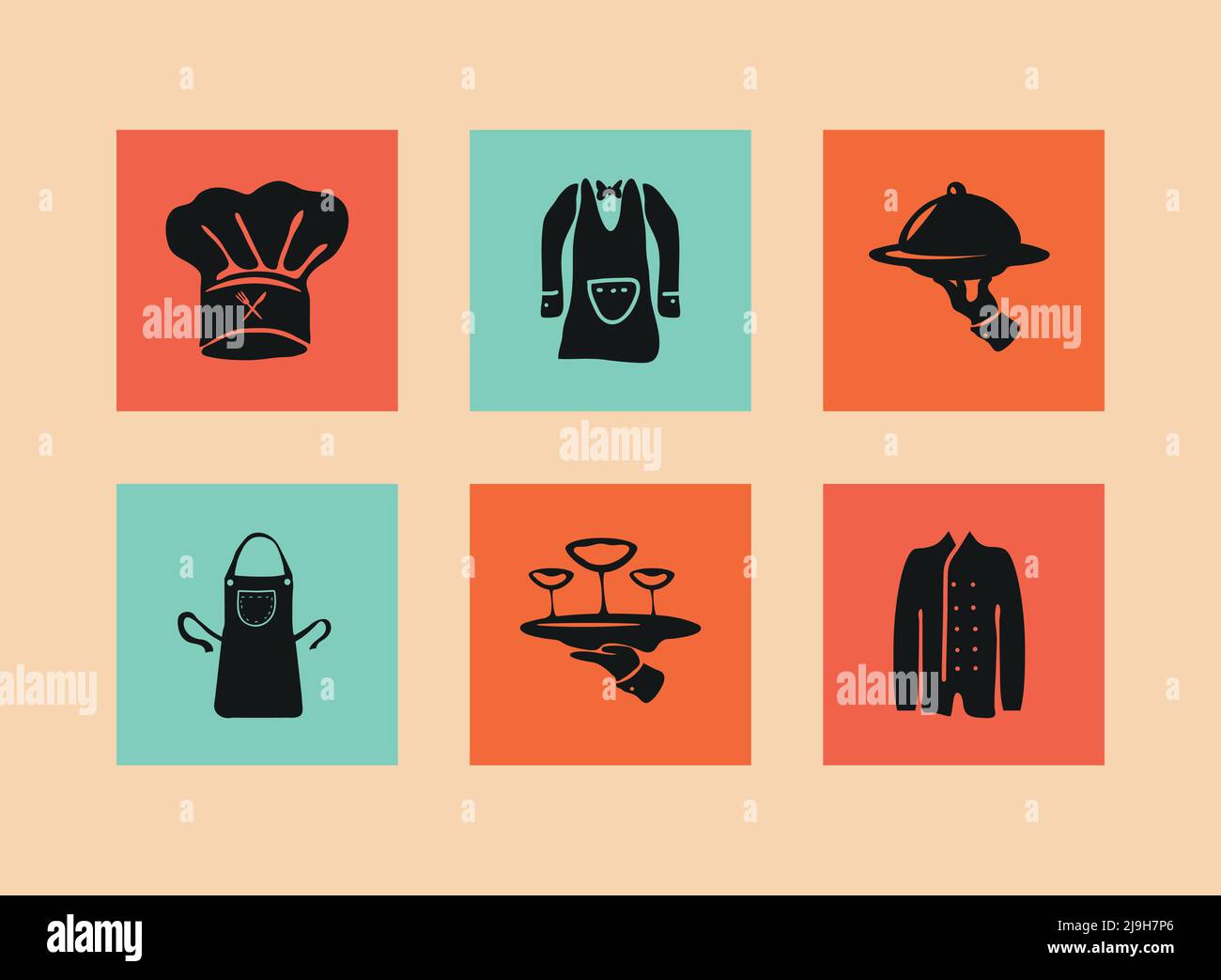 set of catering service Stock Vector Image & Art - Alamy