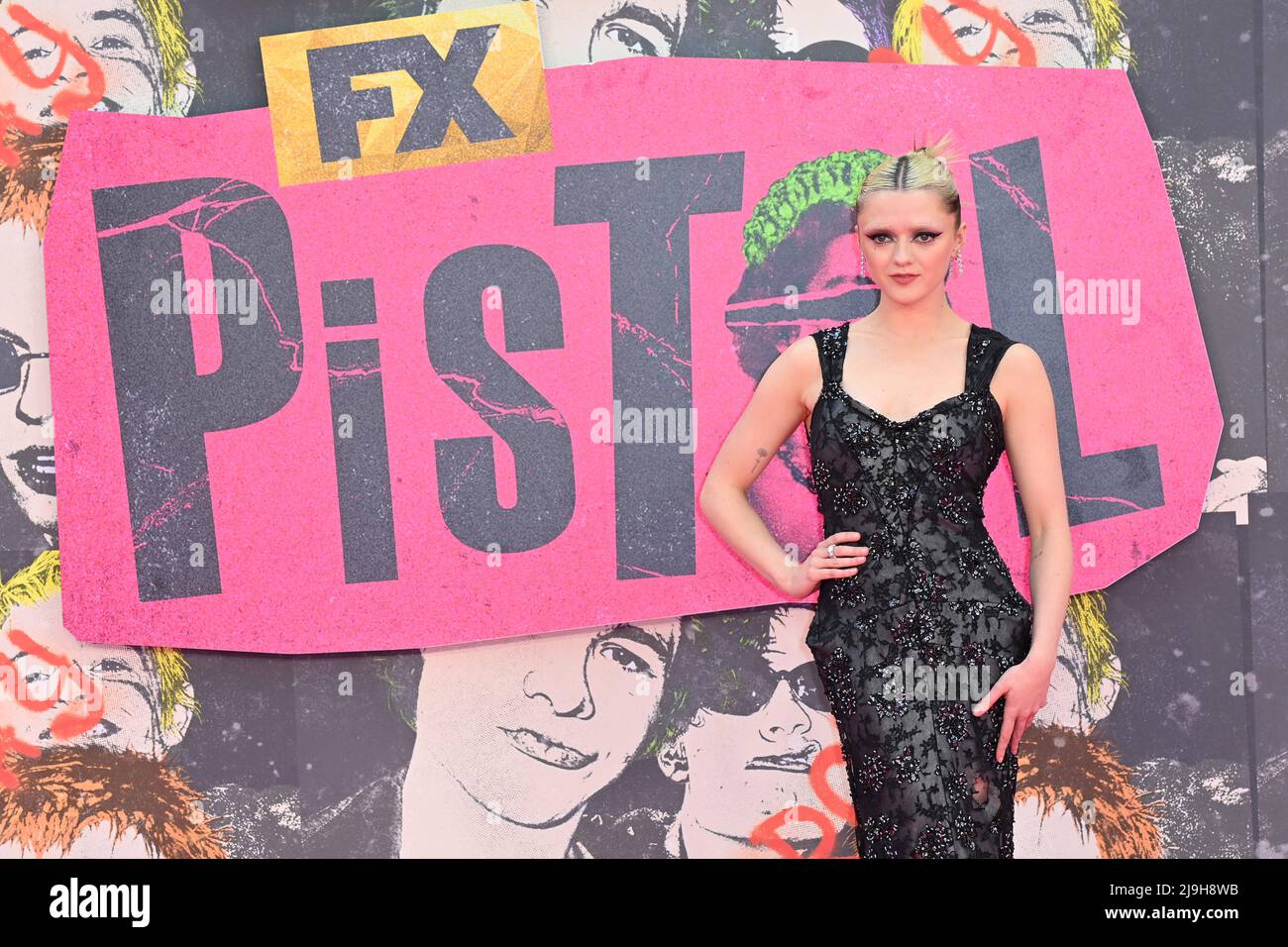 London, UK. 23 May 2022. Maisie Williams arriving at the premiere of Pistol, at the Odeon Luxe, Leicester Square, London. Picture date: Monday May 23, 2022. Photo credit should read: Matt Crossick/Empics/Alamy Live News Stock Photo