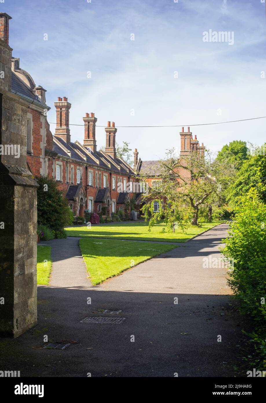 St John's Almshouses in Winchester, Hampshire, England Stock Photo