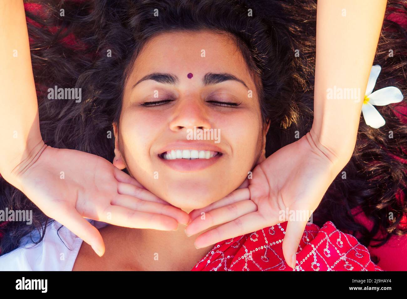 Female beautician doctor with patient make procedure to beautiful
