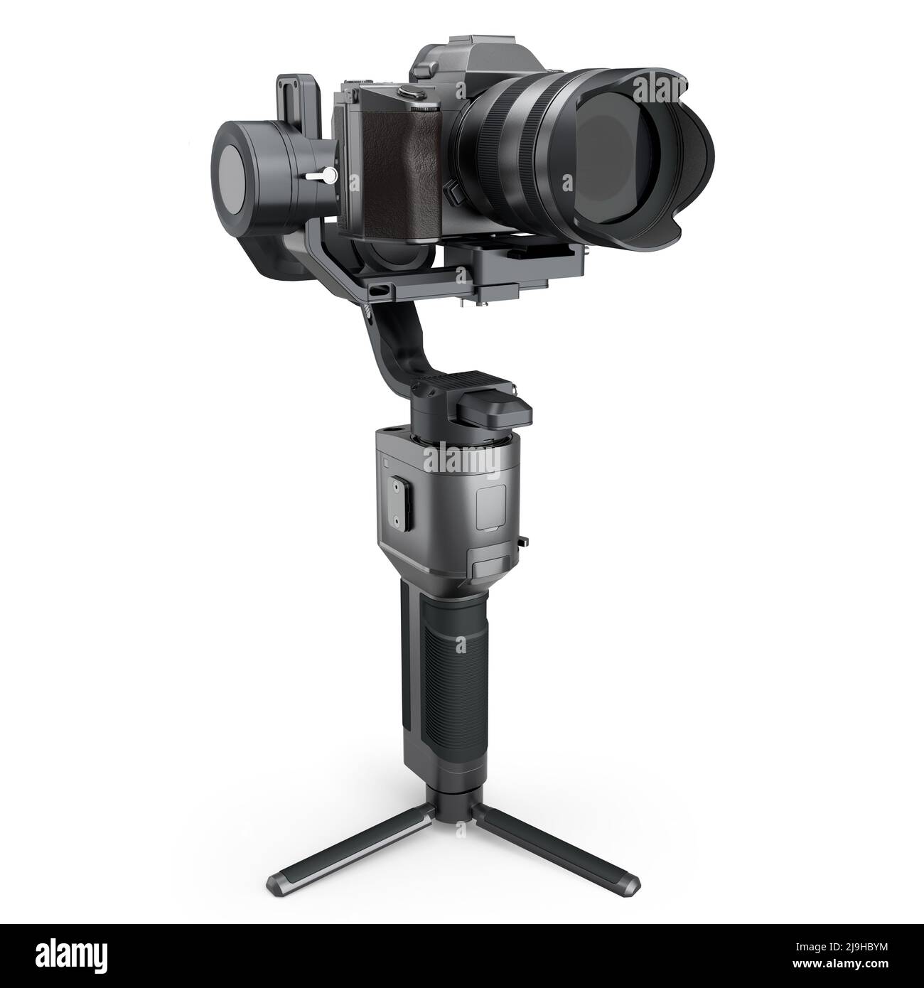 3axis gimbal stabilization system with nonexistent mirrorless camera isolated Stock Photo Alamy