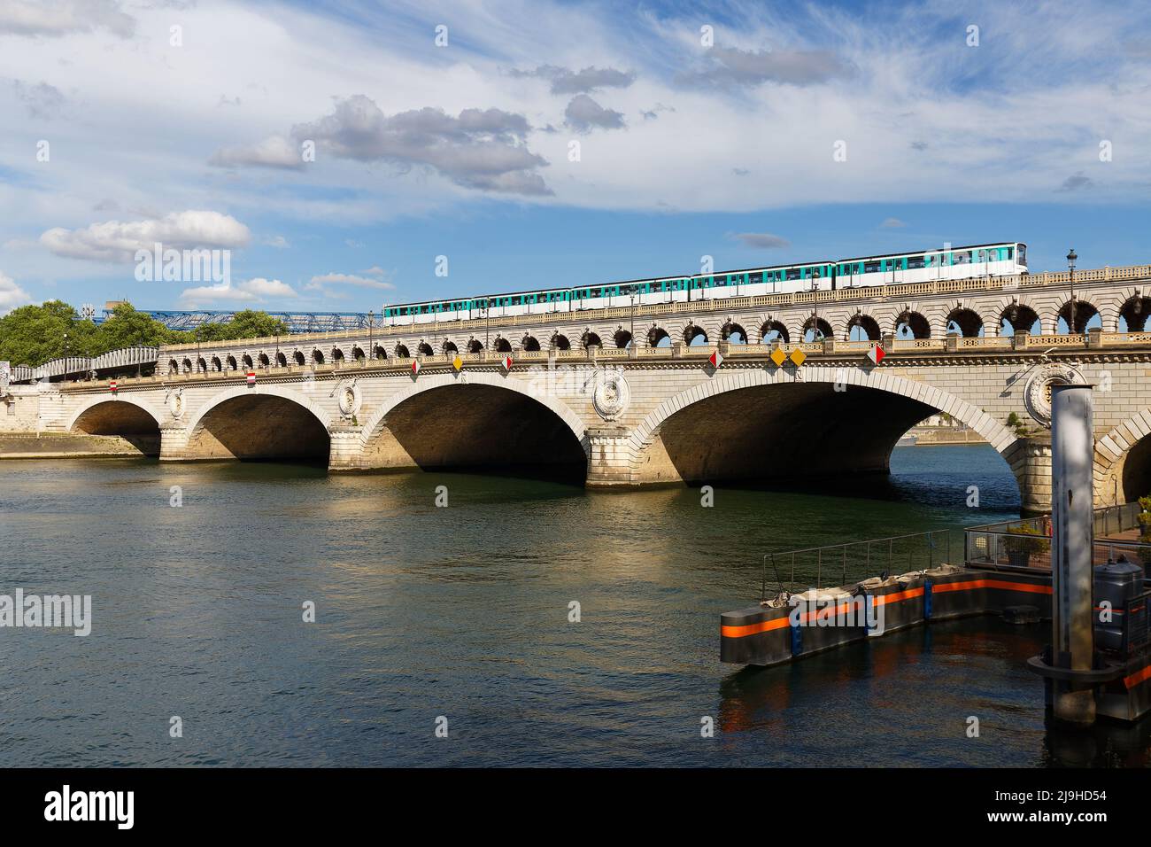 The Bercy bridge at sunny day , Paris, France Stock Photo